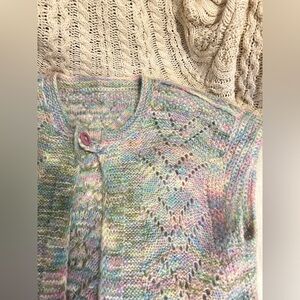 Cute vintage handmade mohair vest